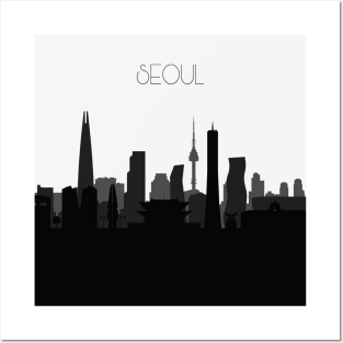 Seoul Skyline Posters and Art